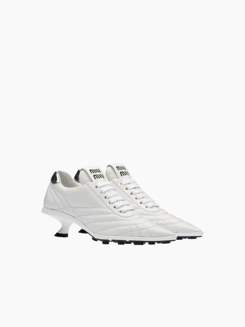 Miu Miu Nappa leather mid-heel sneakers