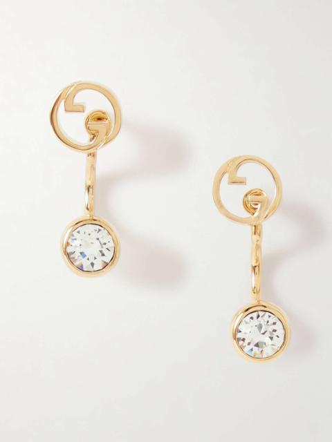 GUCCI Blondie gold-tone crystal earrings