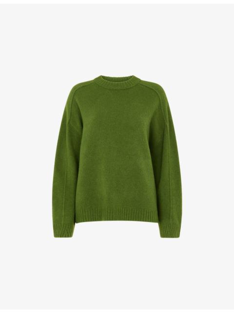 WHISTLES Round-Neck Long-Sleeve Wool Jumper