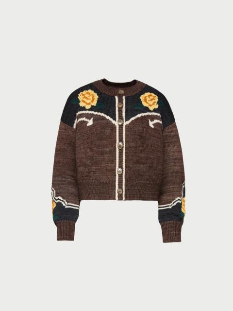 LOEFFLER RANDALL Linda Intarsia Cardigan