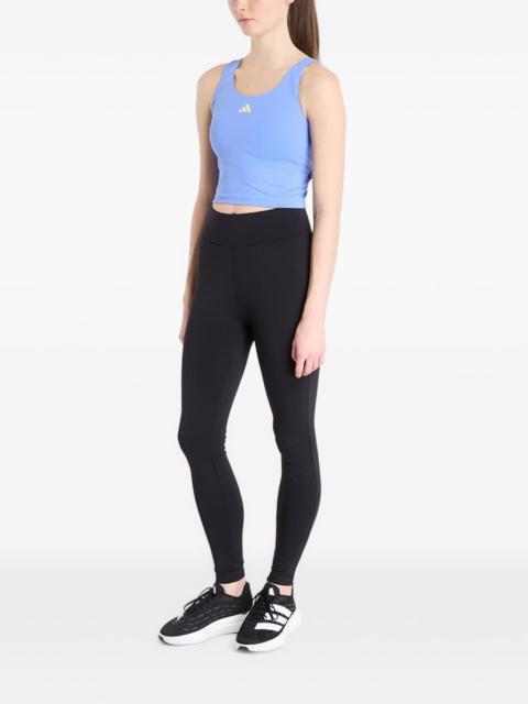adidas Studio All Me logo-print cropped tank top