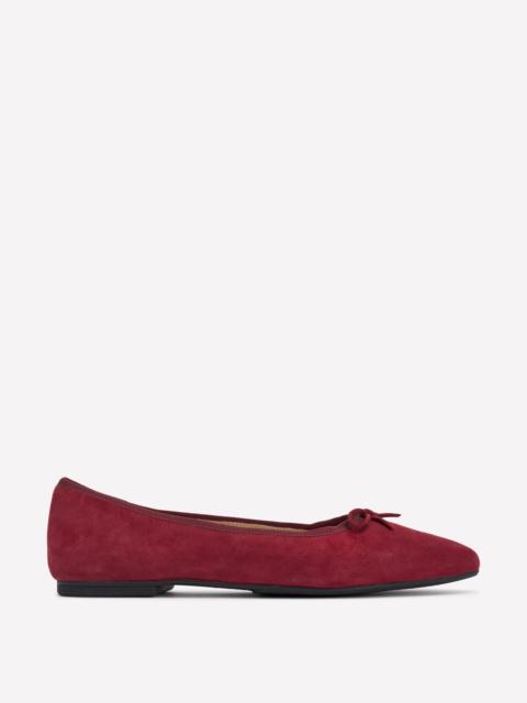 BODEN Point Flexi Sole Flats-Oxblood