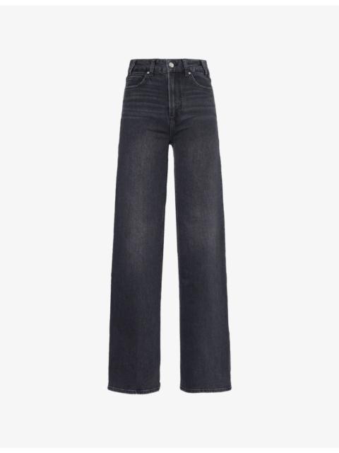 PAIGE "Sasha 32"" Wide-Leg Denim Jeans"