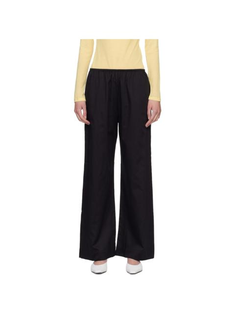 LESET Black Yoko Pocket Trousers