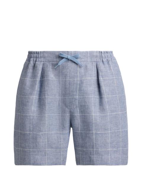 Ralph Lauren Windowpane check-pattern drawstring-waist shorts