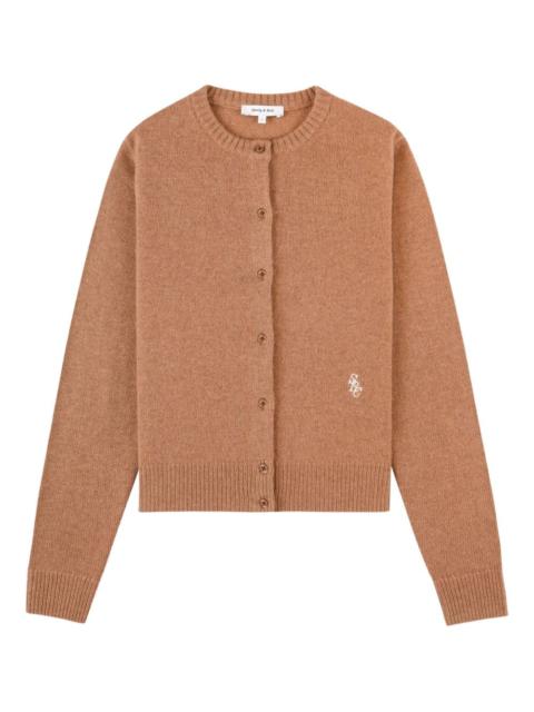 Sporty & Rich button embroidered cardigan