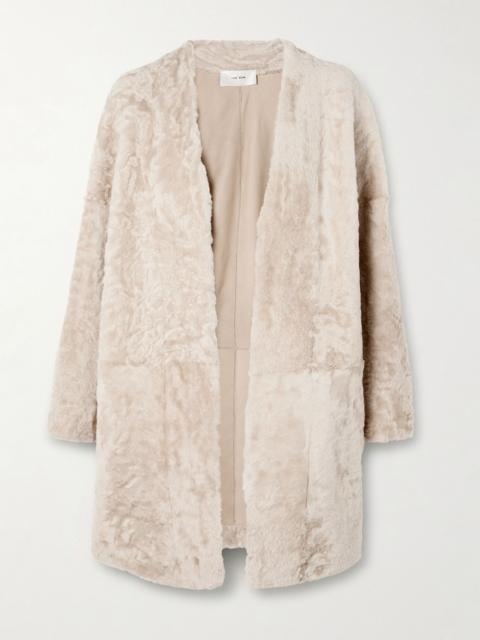 The Row Alarise shearling coat Cream
