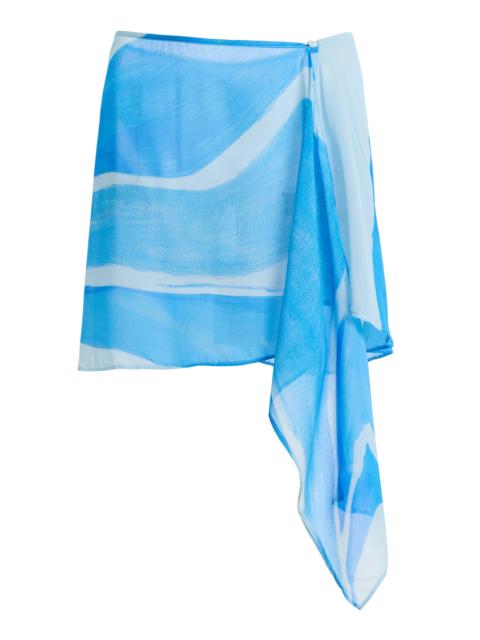 SIGNIFICANT OTHER Exclusive Milou Mini Sarong Skirt blue