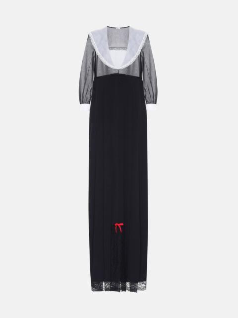 Miu Miu V-neck silk gown
