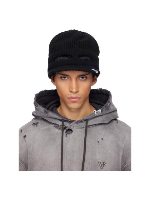 Maison MIHARAYASUHIRO Black Masked Visor Knit Cap