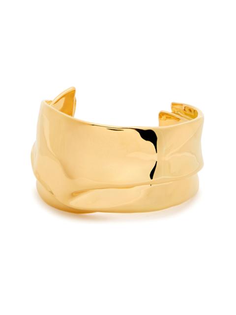 Completedworks Completedworks Soggy Envelope 18kt Gold-plated Cuff