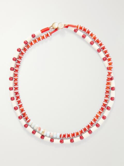 ROXANNE ASSOULIN Paprika Set Of Two Beaded Necklaces