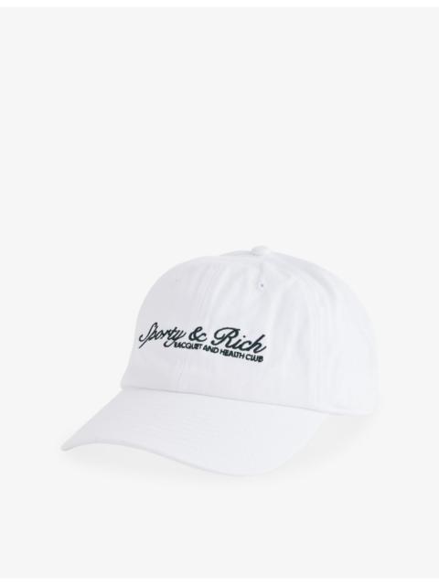 Sporty & Rich Syracuse Logo-Embroidered Cotton Baseball Cap