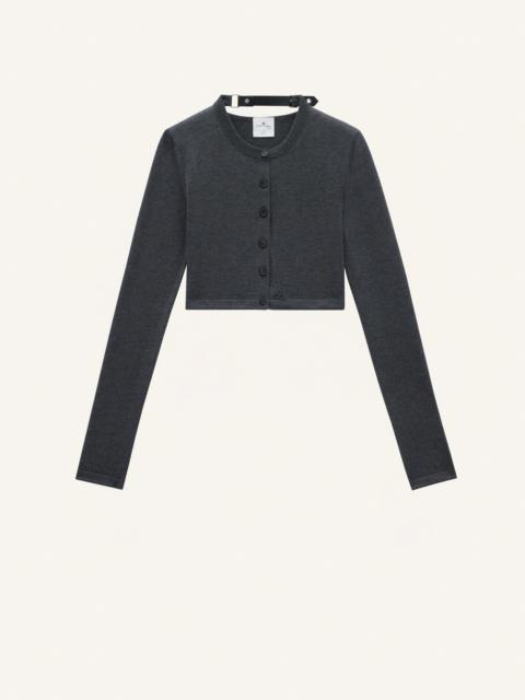 courrèges LIGHT WOOL CARDIGAN