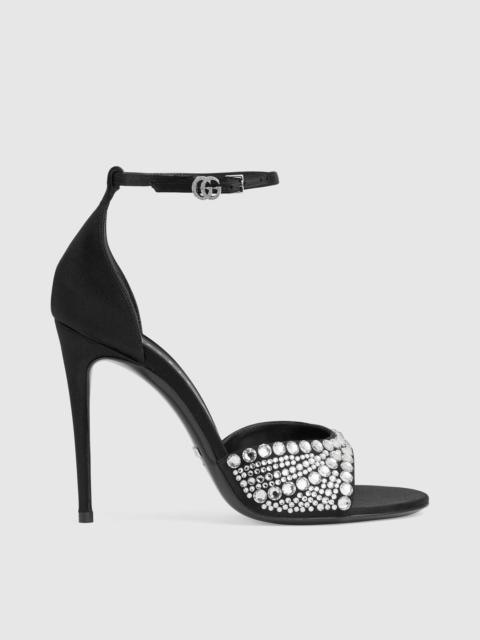 GUCCI Women's high heel sandals with crystals