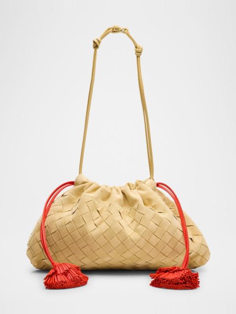 Bottega Veneta Soiree Dustbag Suede Pouch Bag