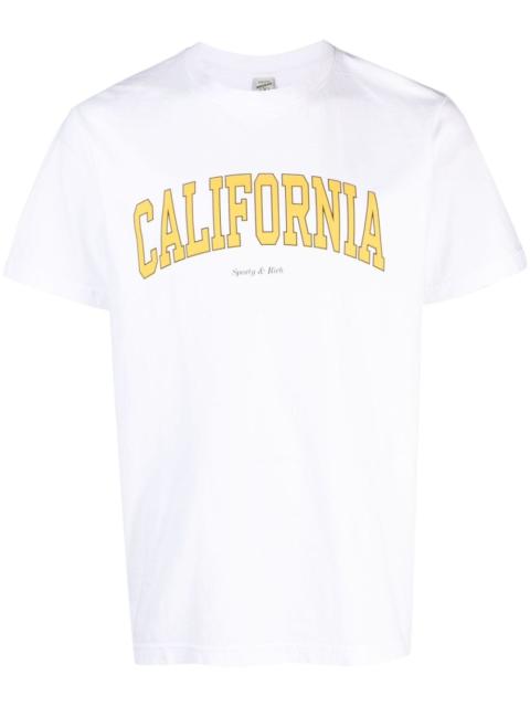 Sporty & Rich text-print cotton T-shirt