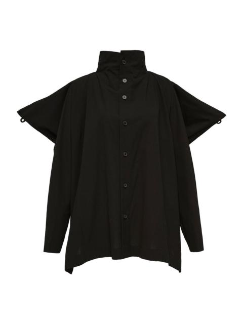 ISSEY MIYAKE Cotton Voile Shirt Woven Top