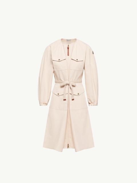 Moncler Pleated Poplin Dress