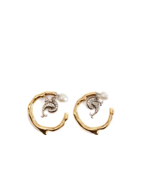 PUCCI Aquarius polished hoop earrings