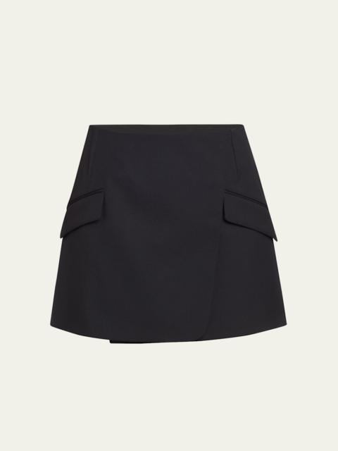 SIMKHAI Payton Mini Wrap Skirt