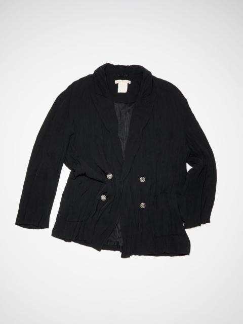Acne Studios Satin double-breasted jacket - Black