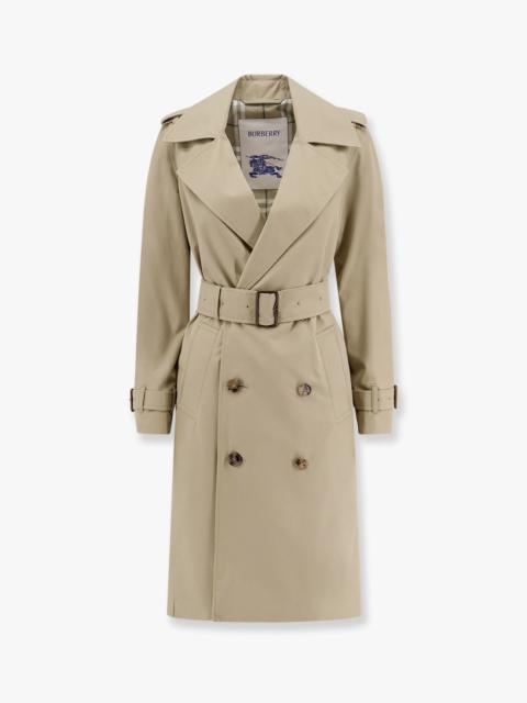 トレンチコート BURBERRY Organic cotton trench with check lining Burberry Burberry Organic Cotton Trench With Check Lining