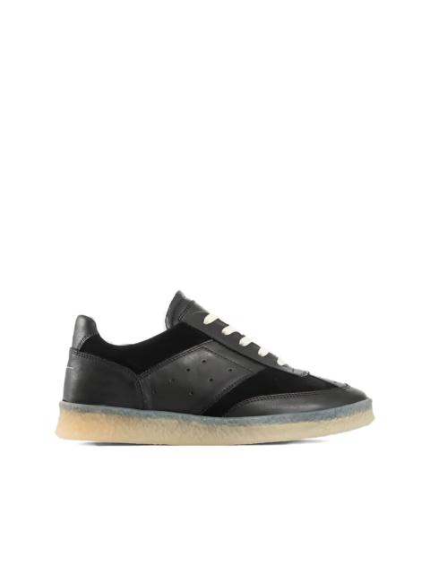 MM6 Maison Margiela leather panelled sneakers