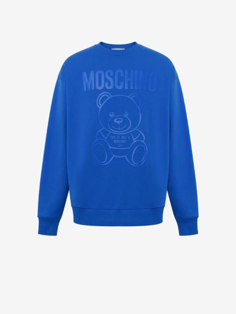 MOSCHINO TEDDY BEAR ORGANIC COTTON SWEATSHIRT