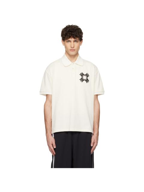 AMIRI Off-White Embroidered MA Quad Polo