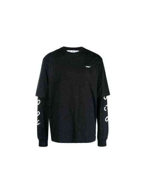 Off-White OFF-WHITE Chain Arrow Double T-shirt Black