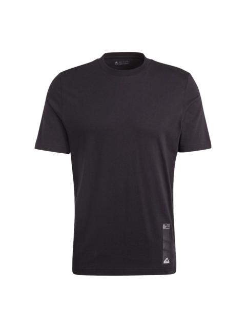 adidas Sportswear City Escape Split-Hem T-Shirt 'Black' II3479