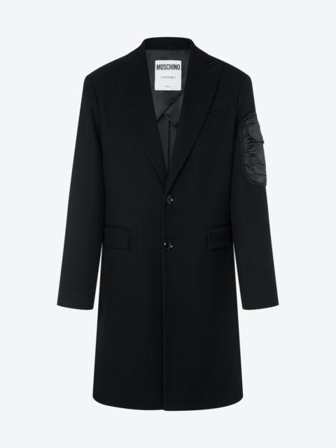 Moschino MULTIPOCKET DETAILS DOUBLE CAVALRY COAT