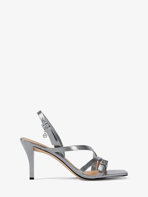 MICHAEL KORS Yvette Metallic Sandal