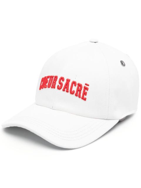 AMI Paris embroidered-slogan cotton cap