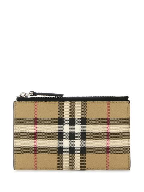 Printed canvas card holder