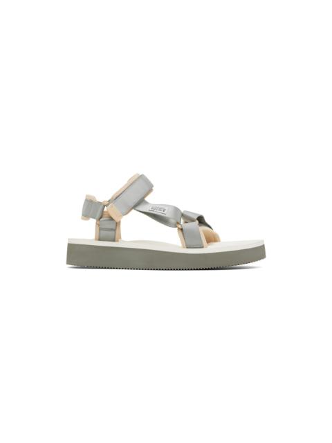 Gray & White DEPA-2PO Sandals