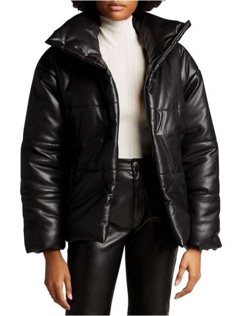 Hide Vegan Leather Puffer Jacket