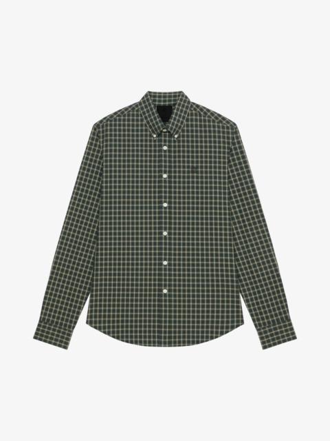 CHECKED SHIRT IN POPLIN