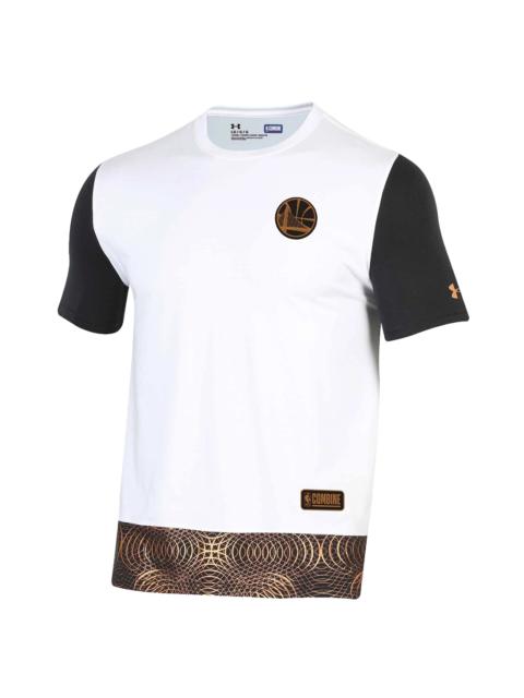 Under Armour Golden State Warriors 2018 Nba Combine Alpha T-Shirt "White / Black" 1318793 109