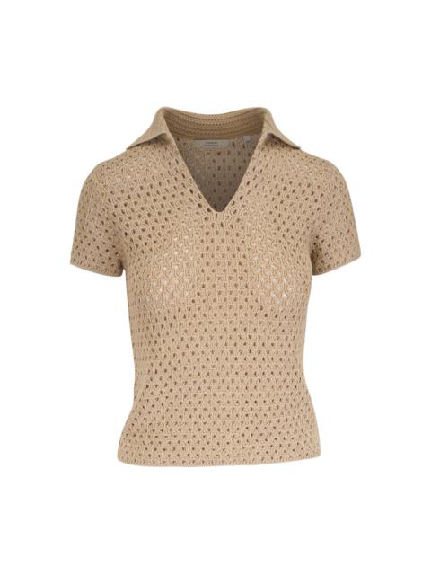 Vince cotton polo top
