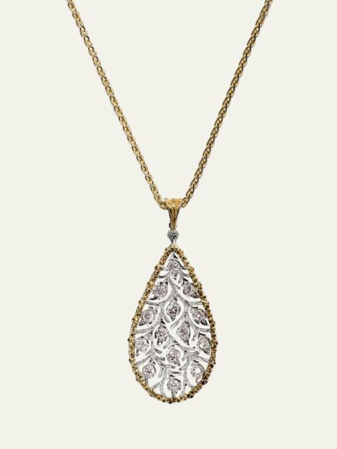 Buccellati Ramage 18K Gold Diamond Pendant Necklace