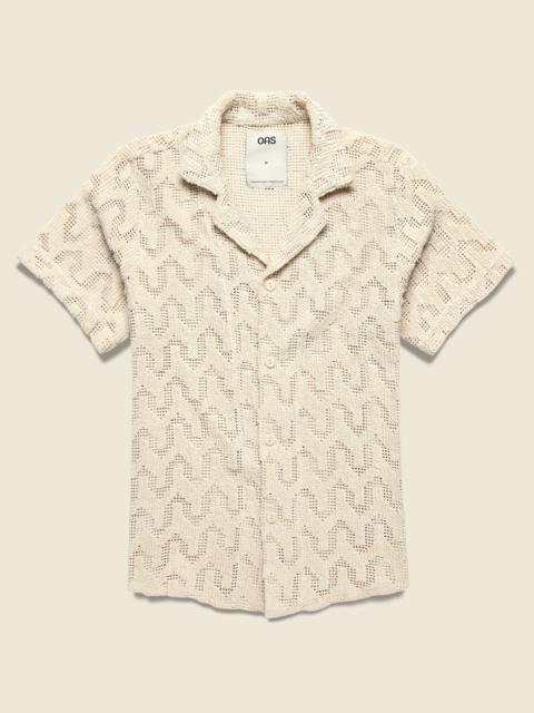 OAS Atlas Crochet Terry Shirt - Cream