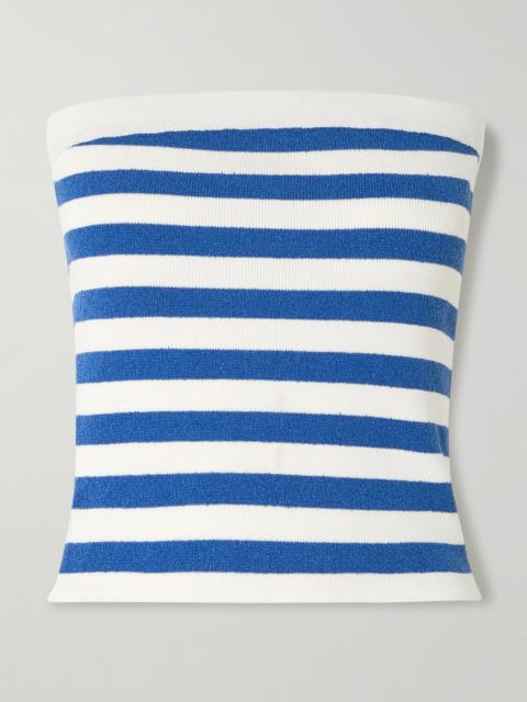 POSSE Ari Cropped Striped Knitted Top