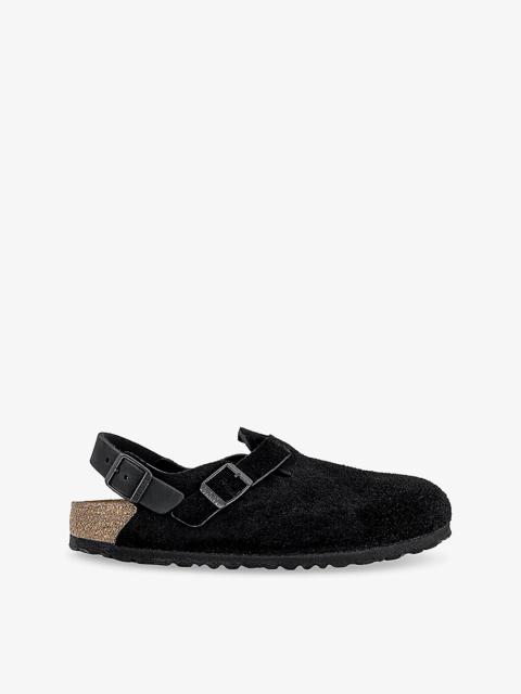 BIRKENSTOCK Tokio Sling-Back Suede Clogs