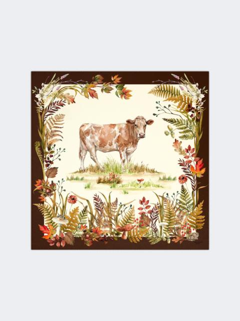 WEEKEND Max Mara ONESTO Printed silk oversized scarf - BEIGE