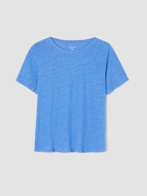 EILEEN FISHER Organic Linen Jersey Crew Neck Tee