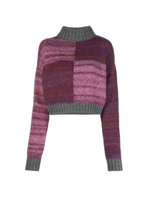 DESTREE Damien mÃ©lange-effect knitted jumper