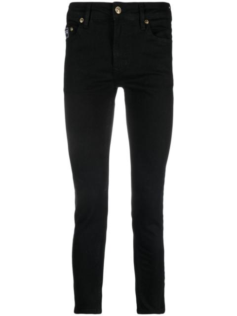 VERSACE JEANS COUTURE logo-patch skinny jeans