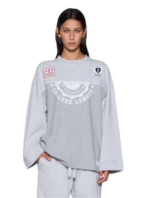 Ksubi VARSITY BOYFRIEND LS TEE GREY